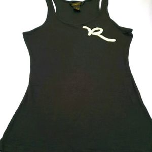 Rocawear Black Tank Top with Gold Logo